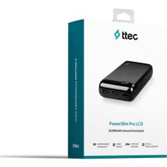 Ttec 2BB186S PowerSlim Pro LCD 20.000 mAh PD 20W Taşınabilir Şarj Aleti / Powerbank USB-C Giriş/Çıkış