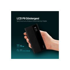 Ttec 2BB197S Recharger Mega Lcd 50.000mah Powerbank Siyah